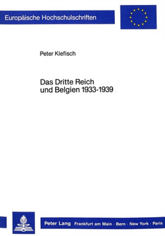 Das Dritte Reich und Belgien 1933-1939