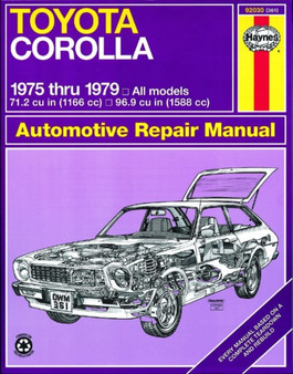 Toyota Corolla (1975-1979) Haynes Repair Manual (USA)