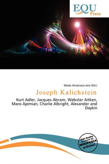 Joseph Kalichstein by Wade Anastasia Jere - Paperback