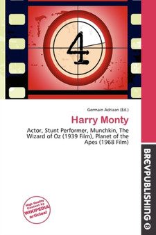 Harry Monty by Germain Adriaan - Paperback
