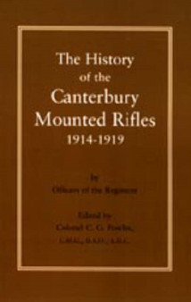 History of the Canterbury Mounted Rifles 1914-1919