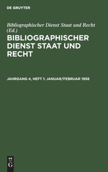 Januar/Februar 1958 by No Contributor - Hardback