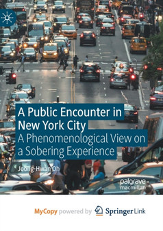 A Public Encounter in New York City : A Phenomenological View on a Sobering Experience