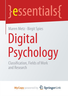 Digital Psychology : Classification, Fields of Work and Research
