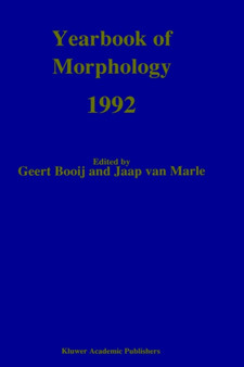 Yearbook of Morphology 1992
