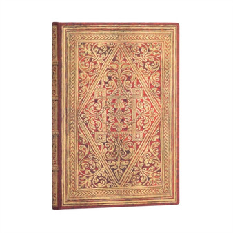 Golden Pathway Midi Lined Hardcover Journal (Elastic Band Closure) by Paperblanks - Hardback