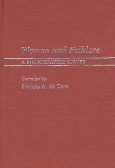Women and Folklore : A Bibliographic Survey
