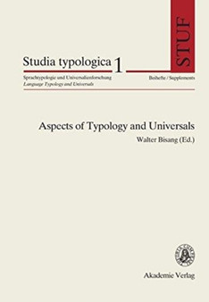 Aspects of Typology and Universals : 1