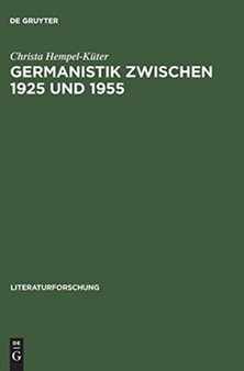 Germanistik zwischen 1925 und 1955