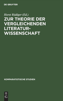 Zur Theorie der vergleichenden Literaturwissenschaft : 1 Zur Theorie der vergleichenden Literaturwissenschaft : 1