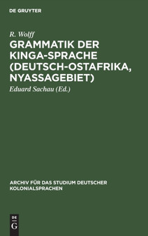 Grammatik Der Kinga-Sprache (Deutsch-Ostafrika, Nyassagebiet) : Nebst Texten Und Worterverzeichnis : 3