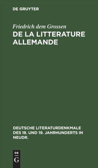 de la Litterature Allemande : 16