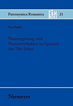 Namengebung und Namenverhalten im Spanien der 70er Jahre : 21