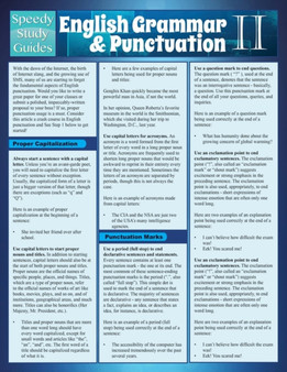 English Grammar & Punctuation II (Speedy Study Guide)