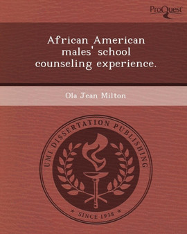 African American Males' School Counseling Experience
