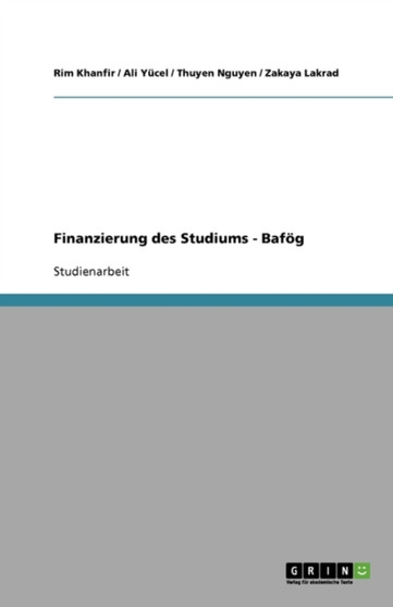 Finanzierung des Studiums - Bafoeg