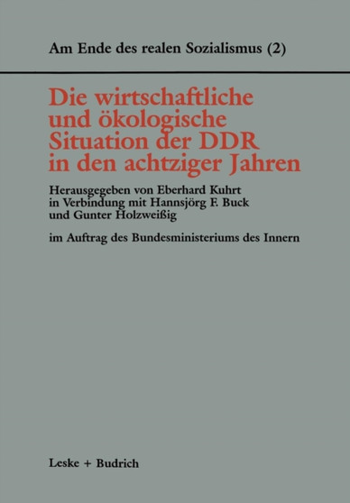 Die wirtschaftliche und oekologische Situation der DDR in den 80er Jahren : 2