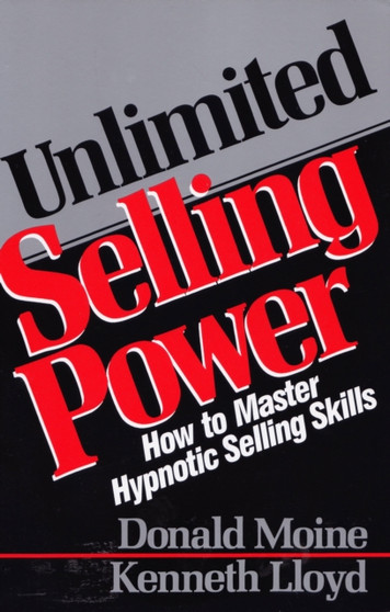 Unlimited Selling Power : How to Master Hypnotic Skills