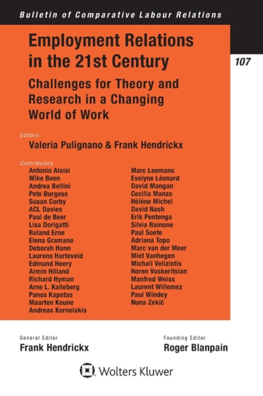 Employment Relations in the 21st Century : Challenges for Theory and Research in a Changing World of Work