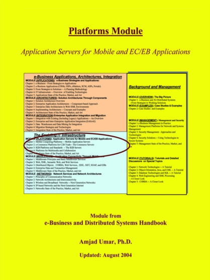 E-Business and Distributed Systems Handbook : Platforms Module