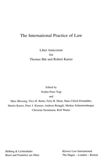 The International Practice of Law