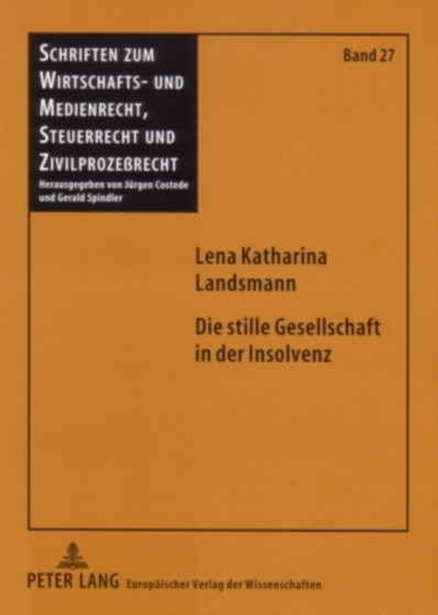 Die Stille Gesellschaft in Der Insolvenz : 27