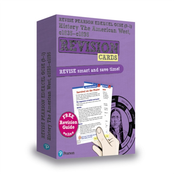 Pearson REVISE Edexcel GCSE History American West Revision Cards (with free online Revision Guide and Workbook): For 2024 and 2025 exams (Revise Edexcel GCSE History 16)