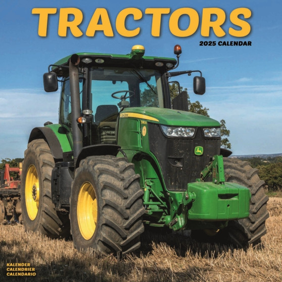 Tractors Calendar 2025 Square Wall Calendar - 16 Month