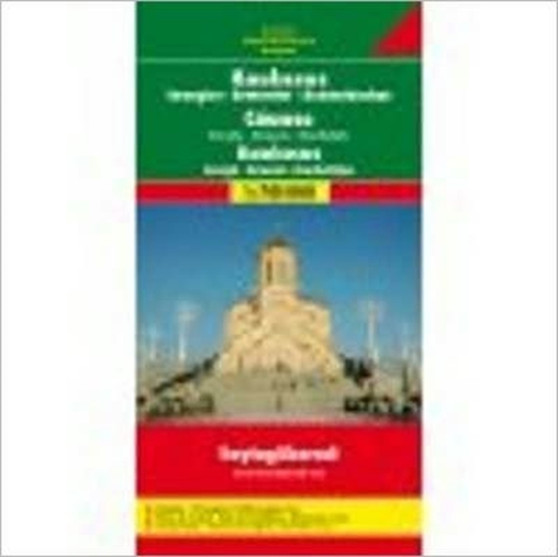 Caucasus - Georgia - Armenia - Azerbaijan Road Map 1:700 000