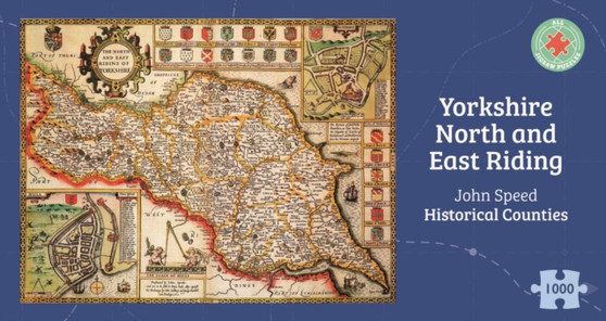 Yorkshire North & East Riding Historical 1610 Map 1000 Piece Puzzle