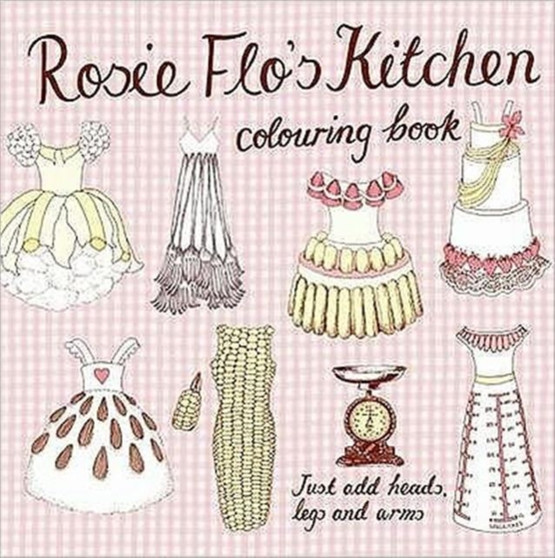 Rosie Flo's Kitchen Colouring Book - checker pink