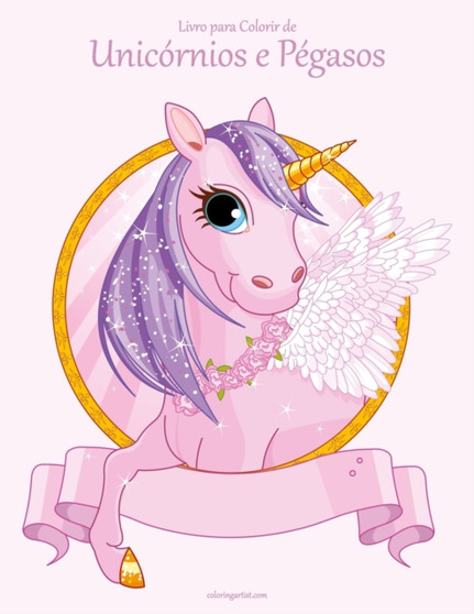 Livro para Colorir de Unicornios e Pegasos : 1