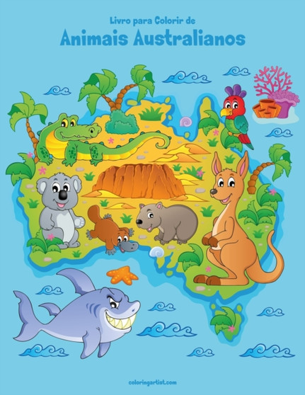 Livro para Colorir de Animais Australianos : 1