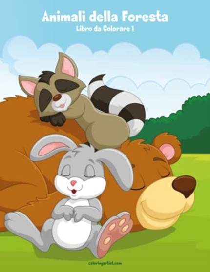 Animali della Foresta Libro da Colorare 1 : 1