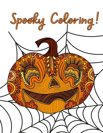 Spooky Coloring : A halloween Color with Kiri Coloring book