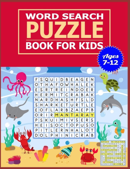 Word Search Puzzle Book for Kids Ages 7-12 : 50 Large print word search puzzle for kids.(with Solution)