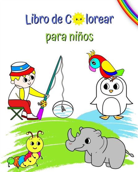 Libro de Colorear para ninos : Grandes y bonitos dibujos para colorear para ninos a partir de 3 anos