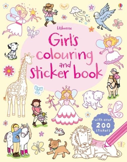 Girl's Colouring and Sticker Book