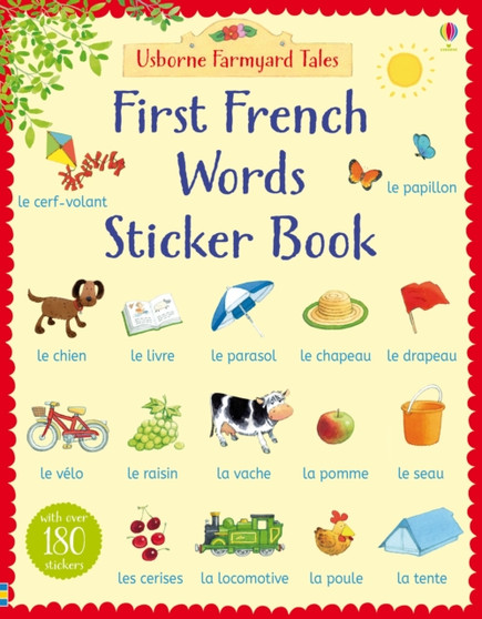 First French Words Sticker Book : *