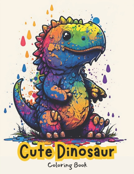 Cute Dinosaurs Coloring Book : Adventures in the Prehistoric World