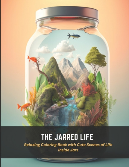 The Jarred Life : Relaxing Coloring Book with Cute Scenes of Life Inside Jars