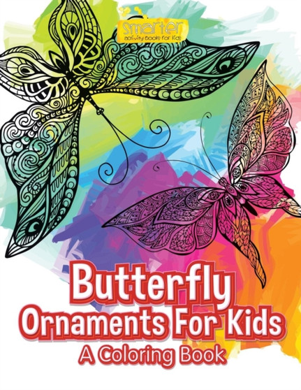 Butterfly Ornaments for Kids, a Coloring Book