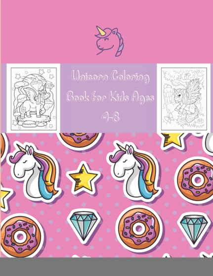 Unicorn Coloring Book for Kids Ages 4-8 : coloring book is full of happy, smiling, beautiful unicorns