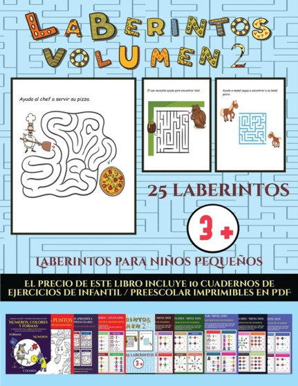 Laberintos para ninos pequenos (Laberintos - Volumen 2) : 25 fichas imprimibles con laberintos a todo color para ninos de preescolar/infantil : 23