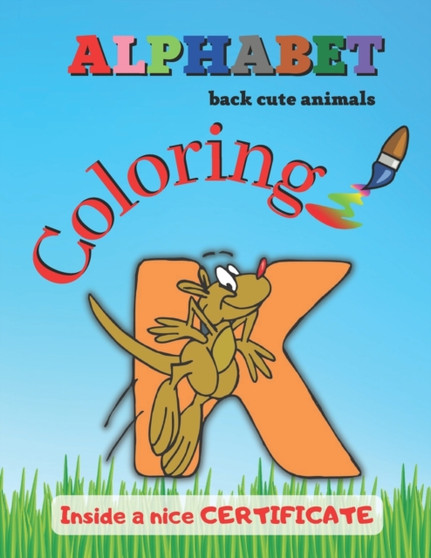 Alphabet Back Cute Animals Coloring : Coloring book for kids, Preschool Coloring Book