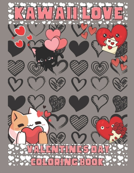 Kawaii Love : A Valentine's Day Coloring Book