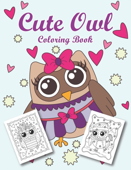 Cute Owl Coloring Book : Owl coloring for kids