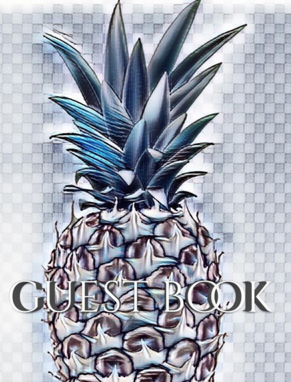 pineapple Hospitality stylish blank guest Book. designer sir Michael Huhn Edition : pineapple Hospitality stylish blank guest Book by Sir Michael Huhn - Hardback