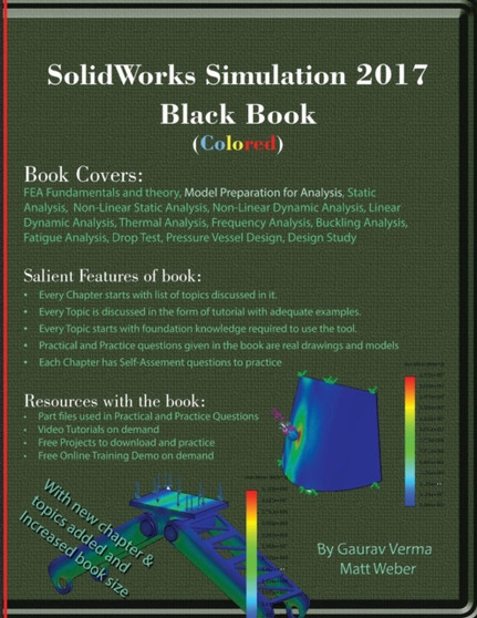 SolidWorks Simulation 2017 Black Book (Colored) by Gaurav Verma - Paperback