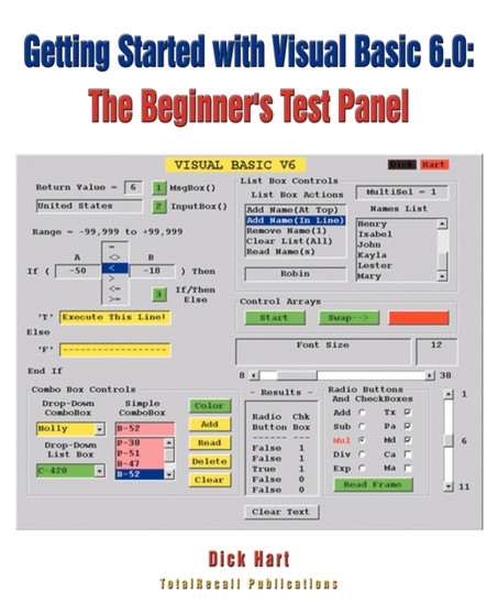 Getting Started With Visual Basic 6.0 : The Beginner's Test Panel by Dick Hart - Paperback